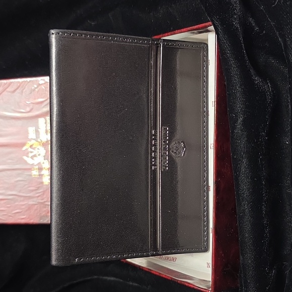 EMPORIO VALENTINI Mens Leather Black Wallet NIB - Picture 2 of 12